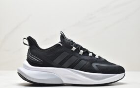 阿迪达斯 adidas AlphaBounce + SustainableBounce 轻便耐磨防滑 低帮 跑步鞋 黑色 HP6144