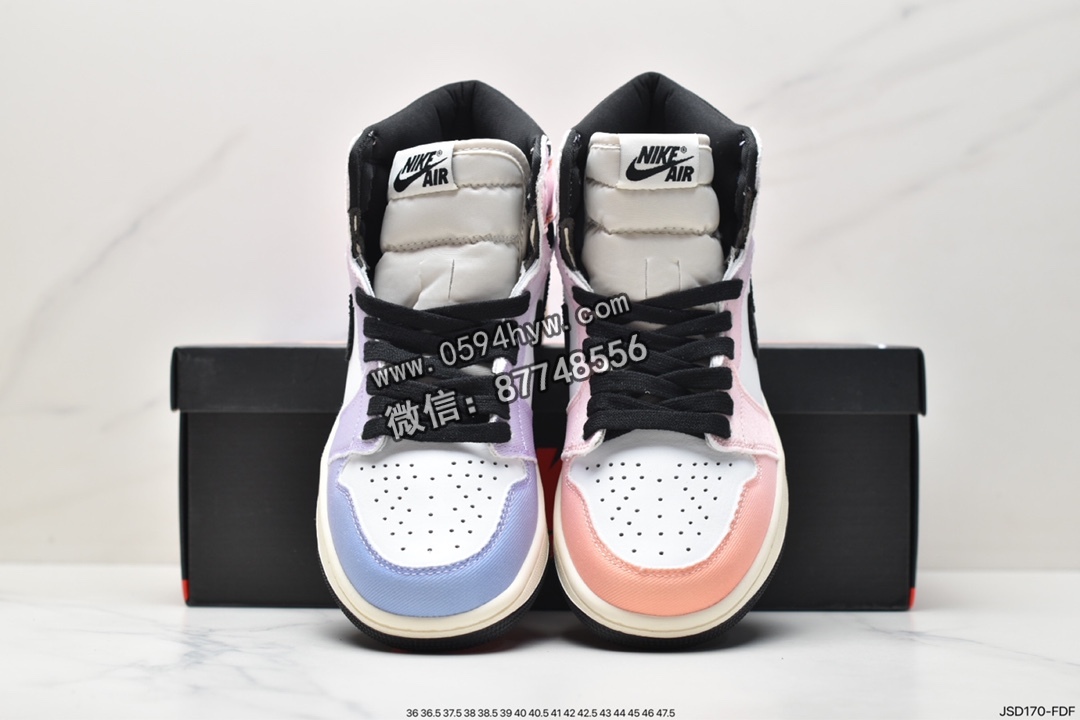 高帮, 运动鞋, 篮球鞋, Swoosh, Jordan, HIGH, DX0054-805, Air Jordan 1 High 0G "Craft", Air Jordan 1, Air Jordan - 乔丹 Air Jordan 1 High 0G "Craft" 天际线 防滑耐磨舒适 高帮 复古篮球鞋 白紫渐变色 DX0054-805