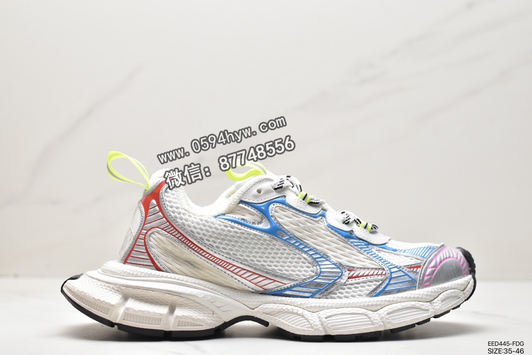 跑步鞋, 巴黎世家, 做旧, 休闲鞋, KITH, EVA, ECBL010103B, Balenciaga Runner Kith Four.Color, Balenciaga - 巴黎世家 Balenciaga Runner Kith Four.Color 潮流复古 老爹风 做旧 低帮 休闲鞋 ECBL010103B