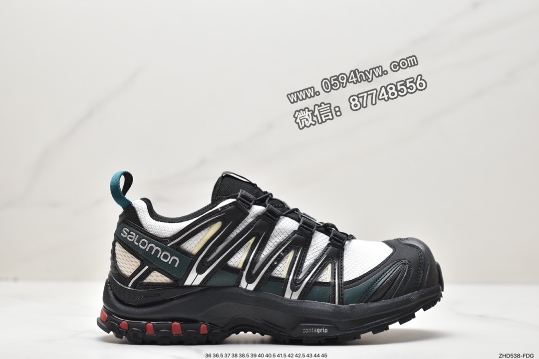 萨洛蒙 Salomon XA PRO 3D ADV 户外越野 防滑耐磨 低帮 跑步鞋 黑色 414677
