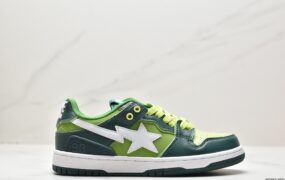 安逸猿 A BATHING APE SK8 皮革 低帮系带 时尚板鞋 男款 1J30-191-024