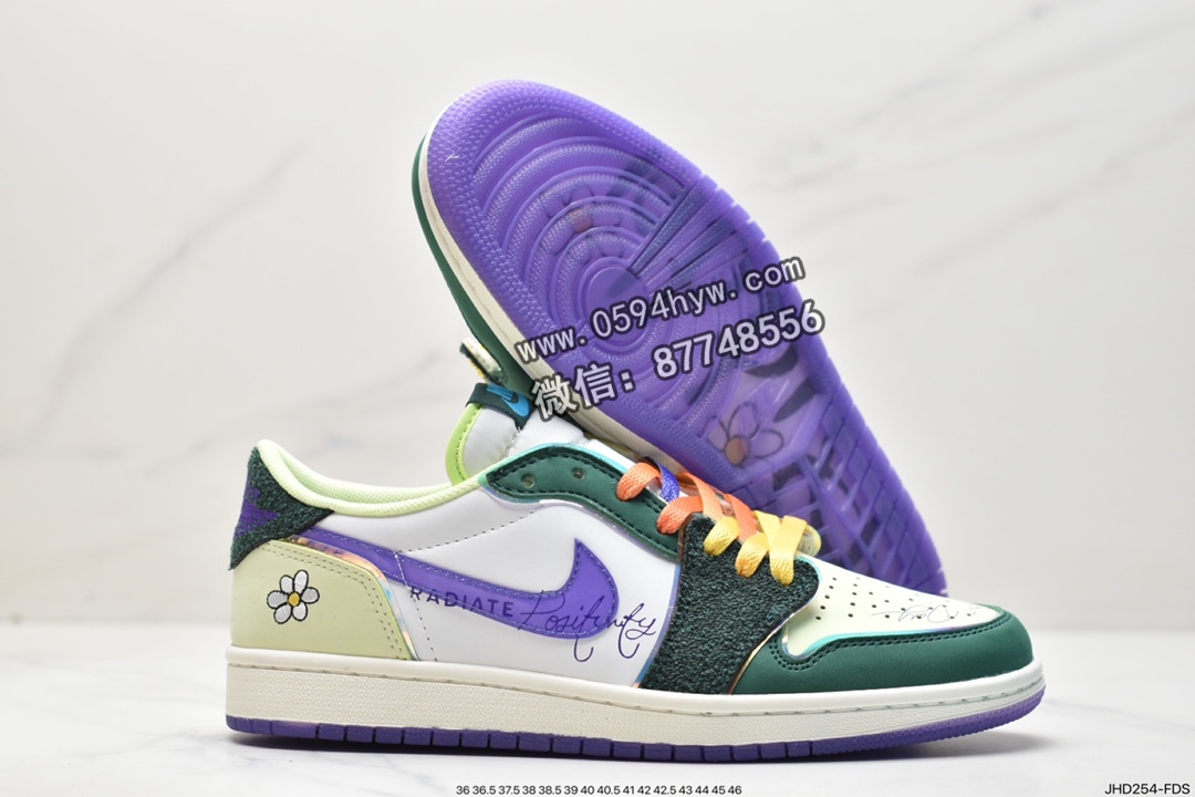 运动鞋, 耐克, 板鞋, 时尚板鞋, 乔丹, Jordan, FD9665-351, Air Jordan 1 Retro Low "Doernbecher", Air Jordan 1, Air Jordan - 乔丹 Air Jordan 1 Retro Low "Doernbecher" 慈善 防滑耐磨 低帮 休闲时尚板鞋 FD9665-351