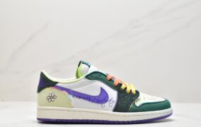 乔丹 Air Jordan 1 Retro Low “Doernbecher” 慈善 防滑耐磨 低帮 休闲时尚板鞋 FD9665-351