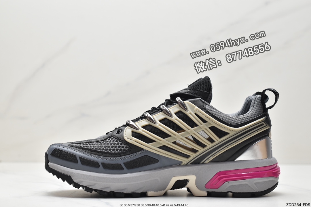 Salomon Acs Pro Advanced, Salomon, 417525-29 - 萨洛蒙 Salomon Acs Pro Advanced 潮流户外功能鞋 男女同款 黑灰 紫尾 417525-29