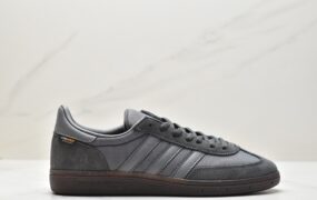 阿迪达斯 adidas originals Handball Spzl 舒适潮流 轻便耐磨防滑 低帮休闲板鞋 男女同款 灰色 GY7403