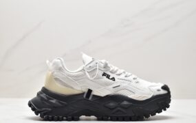 斐乐 FILA FUSION 厚底老爹风 防滑耐磨 低帮 休闲跑步鞋 T12W321301FSW