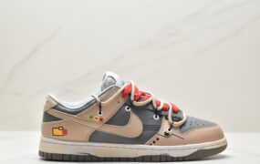 耐克 Nike Dunk Low Retro 熊猫恶作剧解构 情侣 爱情指示灯 低帮 休闲板鞋 男款 黄灰 DJ6188-001