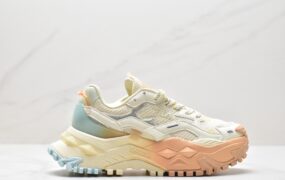 FILA FUSION 斐乐潮牌 防滑耐磨 低帮 运动休闲鞋女款 黄绿 T12W321301FLG