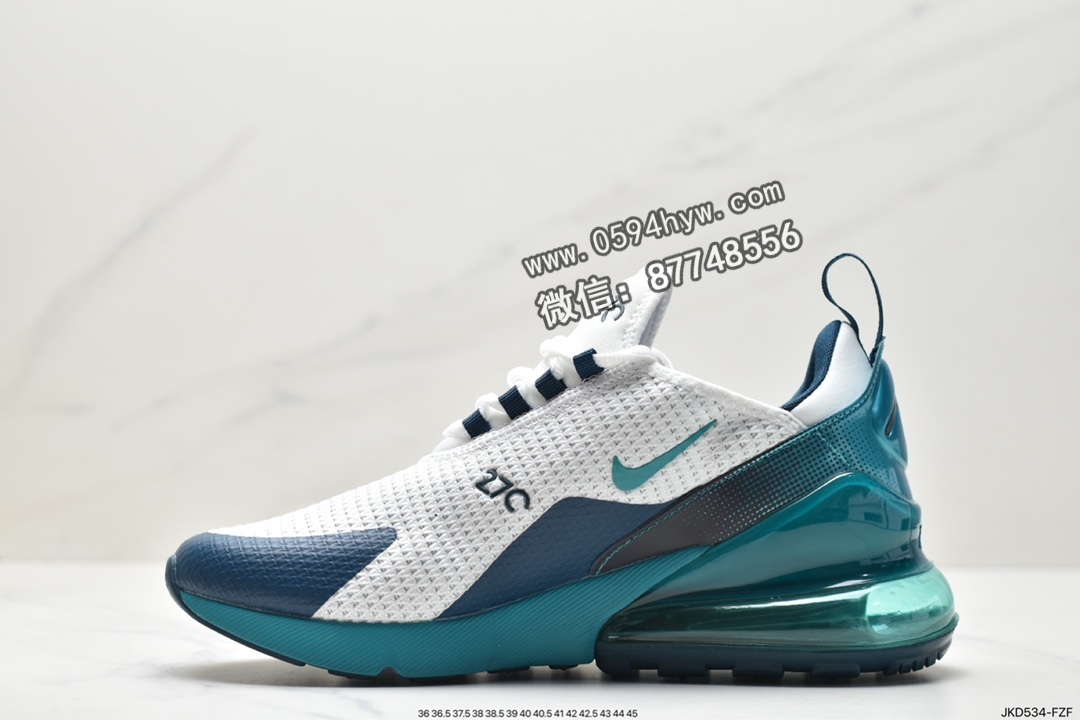 跑鞋, Swoosh, Nike Air Max 270, Nike Air Max, Nike Air, NIKE, Max 270, AQ9164-102, Air Max - 耐克 Nike Air Max 270 透气减震 防滑耐磨 低帮 休闲慢跑鞋 白蓝 AQ9164-102