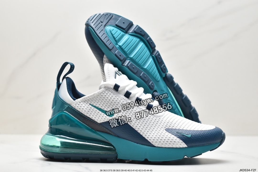 跑鞋, Swoosh, Nike Air Max 270, Nike Air Max, Nike Air, NIKE, Max 270, AQ9164-102, Air Max - 耐克 Nike Air Max 270 透气减震 防滑耐磨 低帮 休闲慢跑鞋 白蓝 AQ9164-102