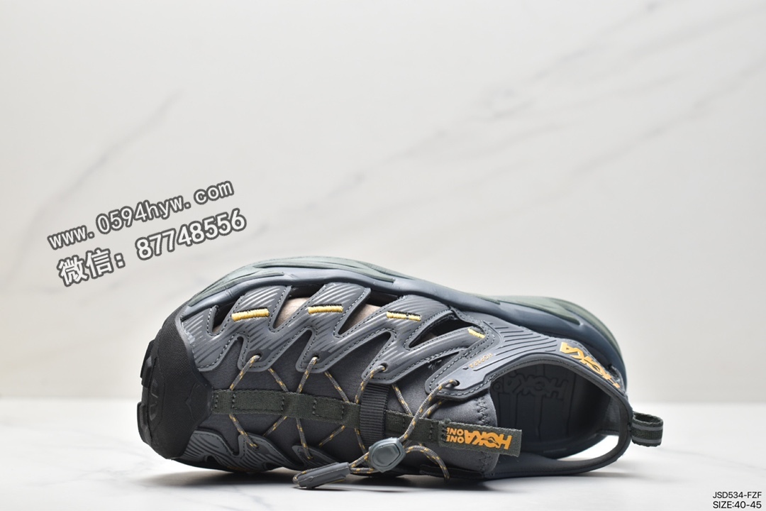 HOKA ONE ONE Hopara, 1106535 - HOKA ONE ONE Hopara 防滑耐磨透气 户外凉鞋 墨绿色 1106535