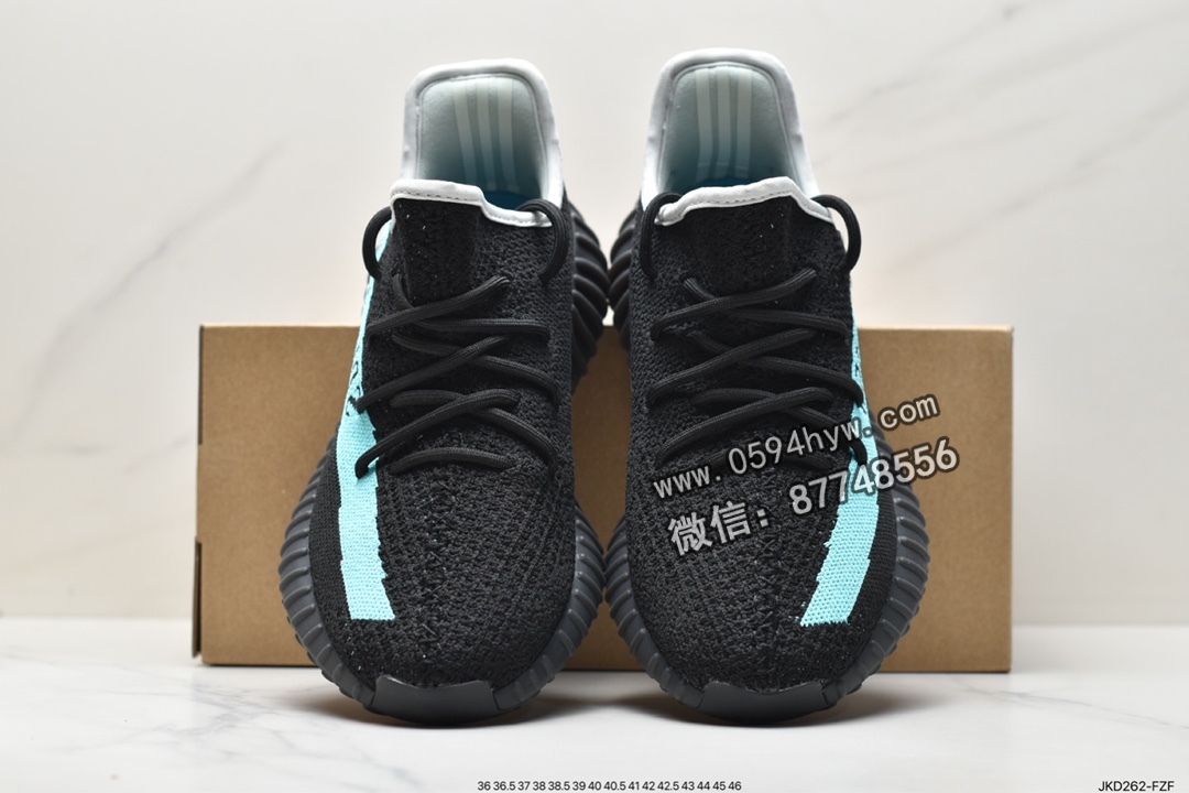 跑鞋, 椰子350, 慢跑鞋, Yeezy Boost 350 V2, Yeezy Boost 350, Yeezy, TF1382, Primeknit, Kanye West, Kanye, Boost, Adidas - 阿迪达斯 椰子350 Yeezy Boost 350 V2 百搭轻便 防滑减震透气 低帮 休闲运动慢跑鞋 黑绿色 TF1382