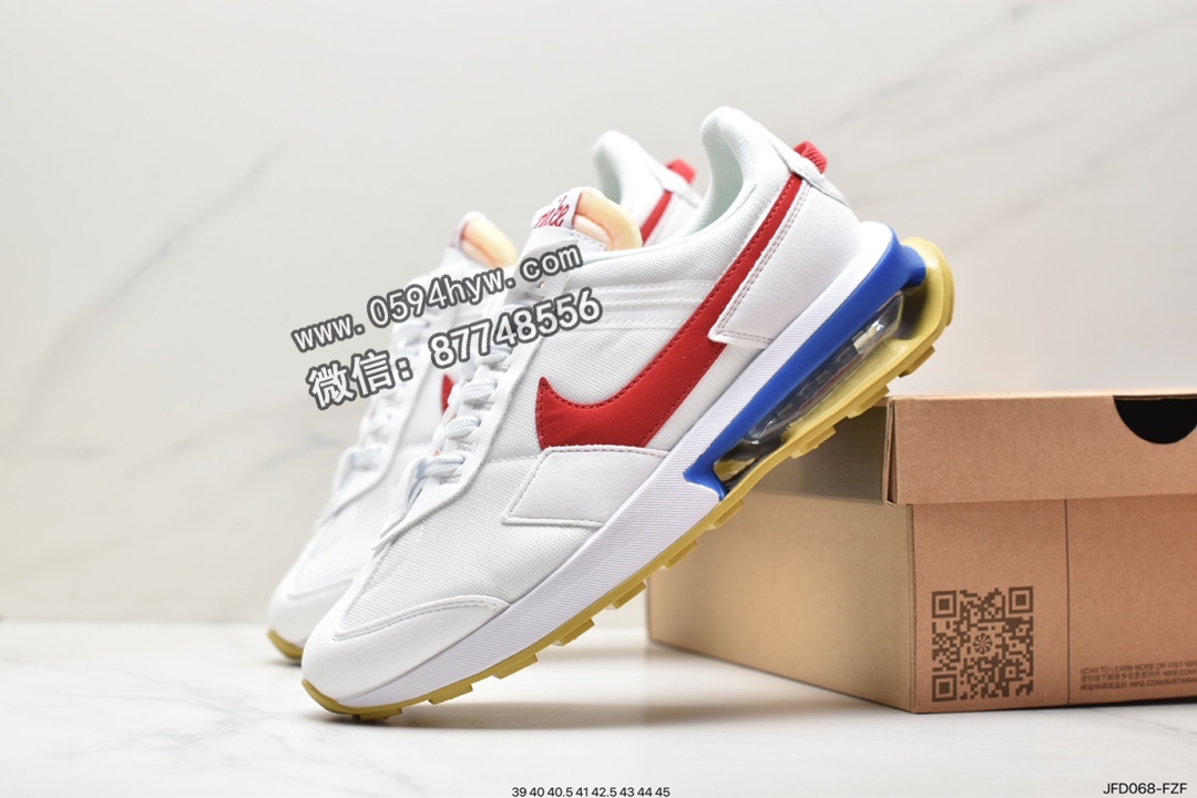 运动鞋, 休闲鞋, Nike Air Max Pre-Day, Nike Air Max, Nike Air, NIKE, DC9402-002, Air Max - 耐克 Nike Air Max Pre-Day 减震防滑 低帮 运动休闲鞋 男款 白蓝红 DC9402-002