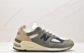 新百伦 New Balance NB 990 V2 潮流复古 防滑耐磨低帮跑步鞋 男女同款 灰棕 M990GB2