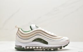 耐克 Nike Air Max 97 复古时尚 气垫缓震 低帮 休闲跑步鞋 男款 白绿 CQ4817-100