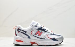 新百伦 New Balance NB 530 防滑耐磨 低帮 休闲跑步鞋 男女同款 白红蓝 MR530UIX