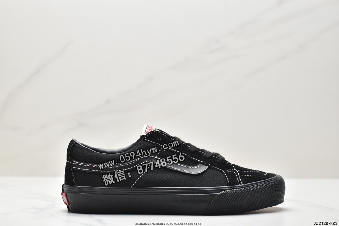 万斯 Vans SK8 LOW Sf 潮流复古 低帮 休闲板鞋 男女同款 黑色 VNOA4UWI2U3