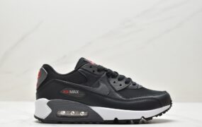 耐克 Nike Air Max 90 休闲复古 防滑减震 低帮跑鞋 黑红 DH8010-002