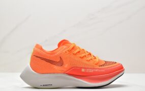 耐克 Nike Zoomx Vaporfy Next% 2 防滑耐磨透气 低帮 休闲跑步鞋 男款 橙色 CU4111-800