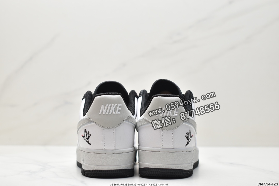 板鞋, Nike Air Force 1Low milky stork, Nike Air Force 1 Low, Nike Air Force 1, Nike Air, NIKE, FORCE 1, DA8482-100, Air Force 1 Low, Air Force 1 - 耐克 Nike Air Force 1Low milky stork 白鹦鹤 防滑耐磨减震 低帮 休闲板鞋 男款 白黑 DA8482-100