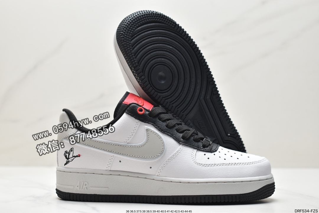 板鞋, Nike Air Force 1Low milky stork, Nike Air Force 1 Low, Nike Air Force 1, Nike Air, NIKE, FORCE 1, DA8482-100, Air Force 1 Low, Air Force 1 - 耐克 Nike Air Force 1Low milky stork 白鹦鹤 防滑耐磨减震 低帮 休闲板鞋 男款 白黑 DA8482-100