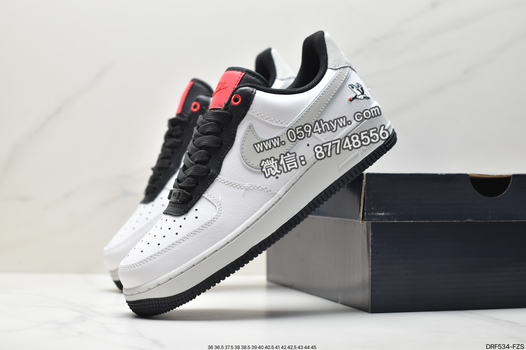 板鞋, Nike Air Force 1Low milky stork, Nike Air Force 1 Low, Nike Air Force 1, Nike Air, NIKE, FORCE 1, DA8482-100, Air Force 1 Low, Air Force 1 - 耐克 Nike Air Force 1Low milky stork 白鹦鹤 防滑耐磨减震 低帮 休闲板鞋 男款 白黑 DA8482-100