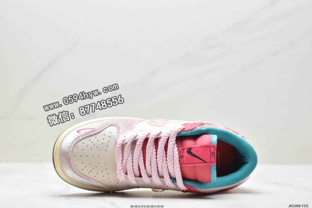 板鞋, Social Status x Nike Dunk Low, Social Status, Nike Dunk Low, Nike Dunk, NIKE, Dunk Low, Dunk, DM3349-600 - 耐克 Social Status X Nike Dunk low 草莓牛奶 防滑耐磨 低帮 休闲板鞋 DM3349-600