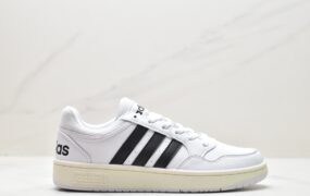 阿迪达斯 adidas HOOPS 3.0MID 复古百搭 防滑耐磨 低帮 休闲运动板鞋 白色 GY5434