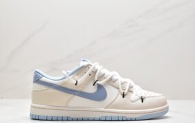 耐克 Nike SB Dunk Low”White/Black” 防滑耐磨 低帮 休闲运动滑板板鞋 白蓝 DD1503-123