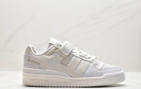 阿迪达斯 adidas originals FORUM 84 保暖 防滑耐磨 低帮 休闲板鞋 女款 米白 HQ6942