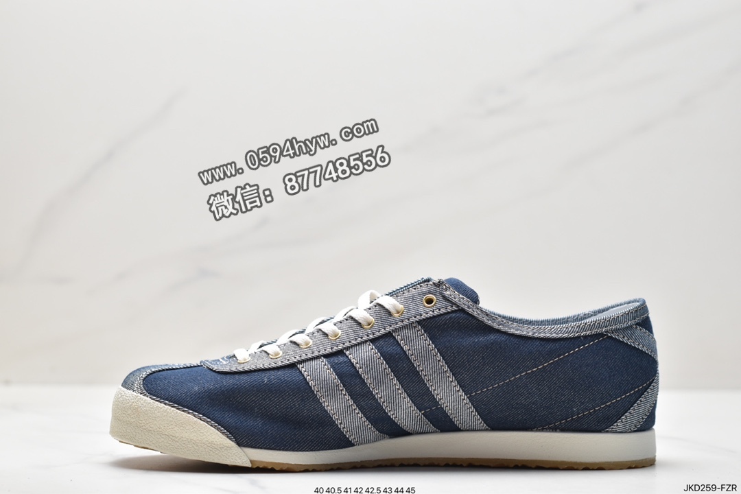 阿迪达斯, 休闲鞋, Originals, Original, HP8843, adidas originals Denim ltalia Spzl, adidas Originals, Adidas - 阿迪达斯 adidas originals Denim ltalia Spzl 防滑耐磨低帮运动休闲鞋 男女同款 蓝白 HP8843