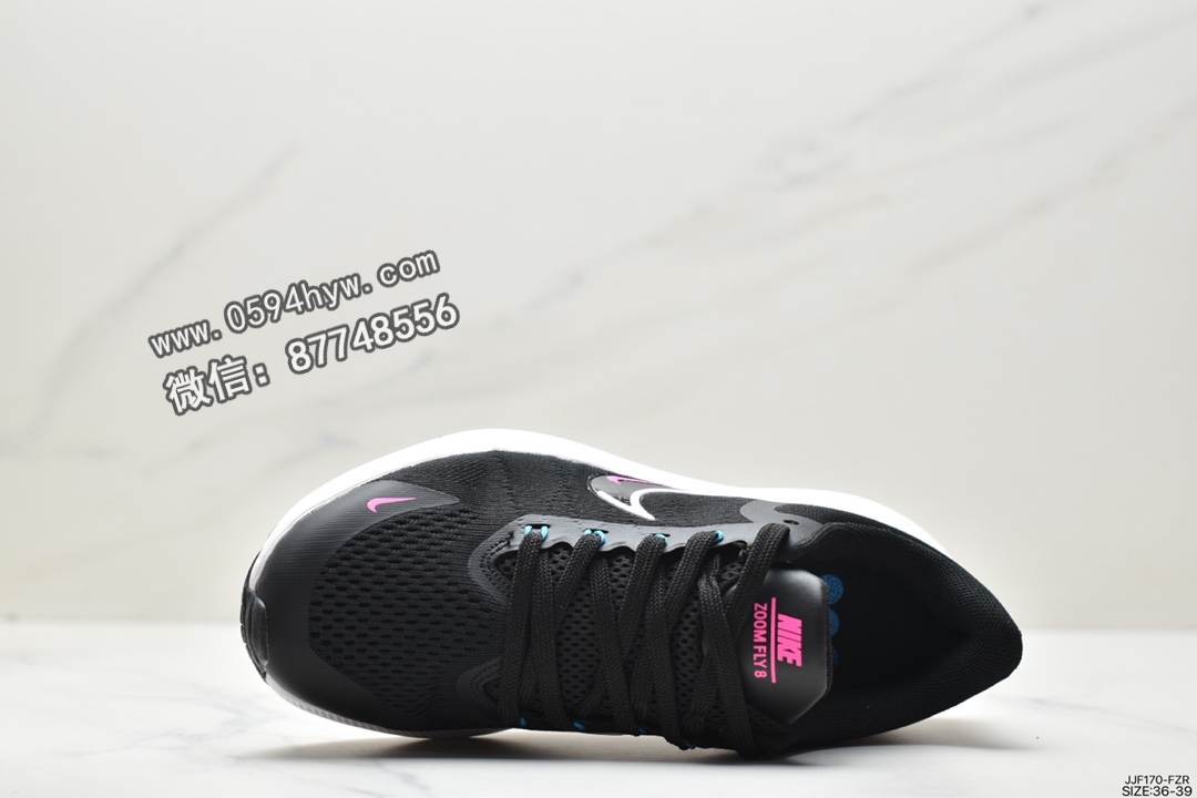 跑步鞋, Zoom Air, Zoom, Nike Air Zoom Winflo 8, Nike Air, NIKE, Flywire, DC3727-008, Air Zoom - 耐克 Nike Air Zoom Winflo 8代 防滑耐磨减震 低帮 休闲跑步鞋 黑白色 DC3727-008