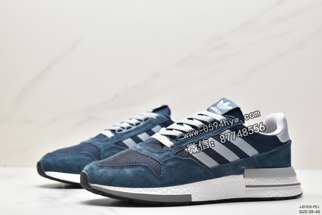 运动鞋, 跑步鞋, 休闲运动鞋, Originals, F36966, Boost, adidas originals ZX 500 RM BOOST, adidas Originals, Adidas - 阿迪达斯 adidas originals ZX 500 RM BOOST 拼接 轻便防滑 低帮 休闲运动鞋 男款 蓝白 F36966