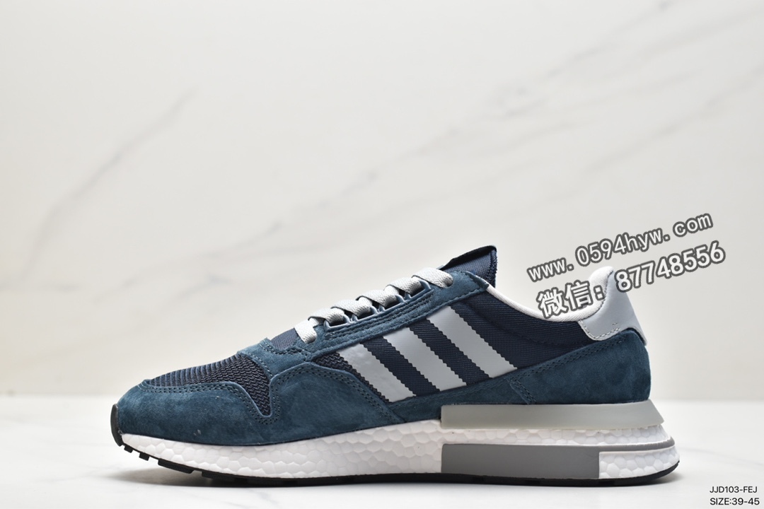 运动鞋, 跑步鞋, 休闲运动鞋, Originals, F36966, Boost, adidas originals ZX 500 RM BOOST, adidas Originals, Adidas - 阿迪达斯 adidas originals ZX 500 RM BOOST 拼接 轻便防滑 低帮 休闲运动鞋 男款 蓝白 F36966