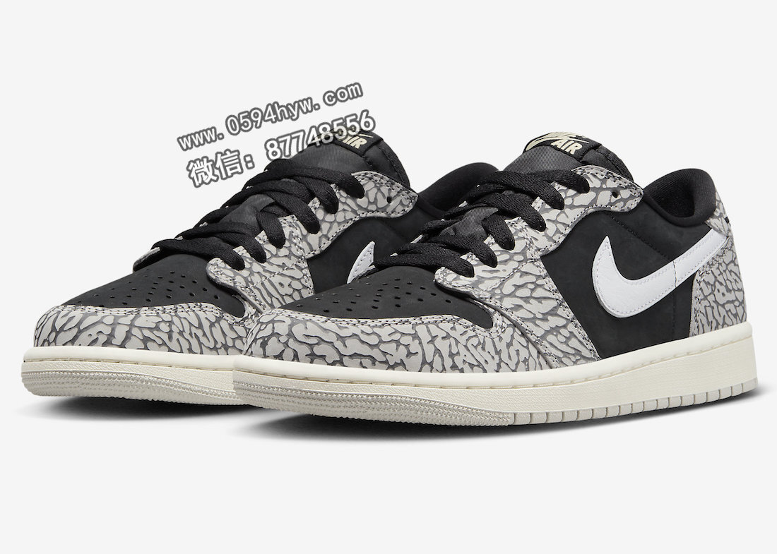 限定发售！Air Jordan 1 Low OG “Black Cement”将于6月24日震撼上市