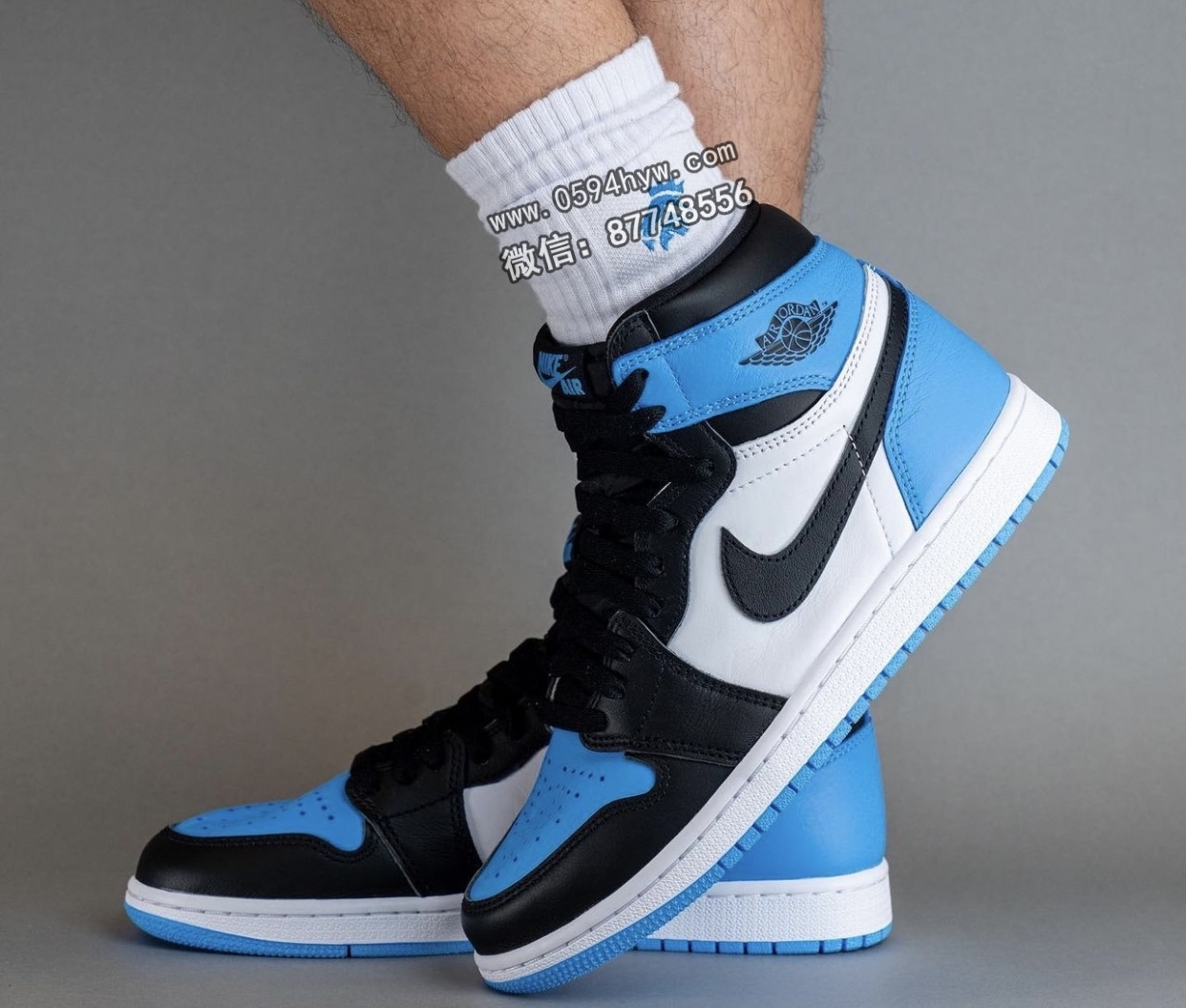 Air-Jordan-1-UNC-Toe-University-Blue-DZ5485-400-On-Feet-3