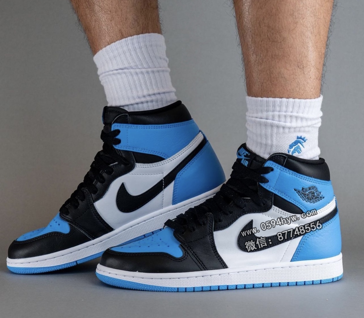 Air-Jordan-1-UNC-Toe-University-Blue-DZ5485-400-On-Feet-6