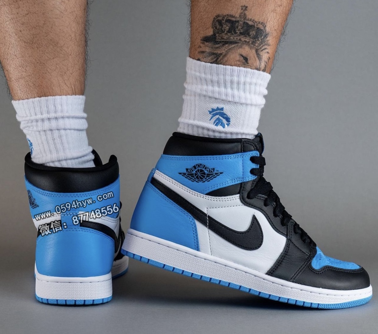 Air-Jordan-1-UNC-Toe-University-Blue-DZ5485-400-On-Feet-8