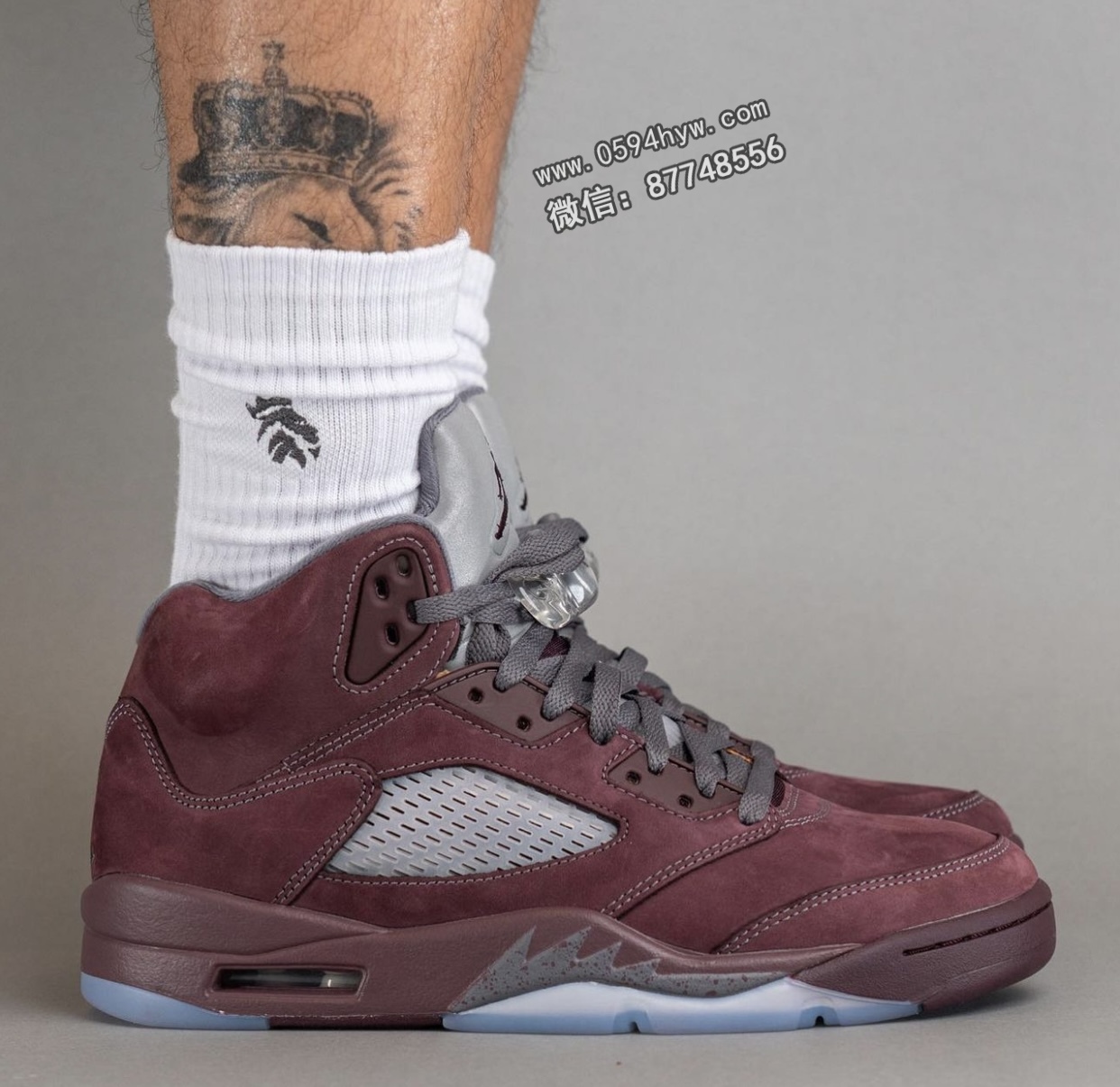 Air-Jordan-5-Burgundy-DZ4131-600-On-Feet-2