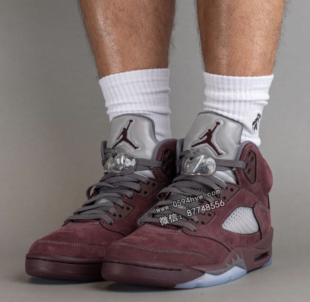 Air-Jordan-5-Burgundy-DZ4131-600-On-Feet