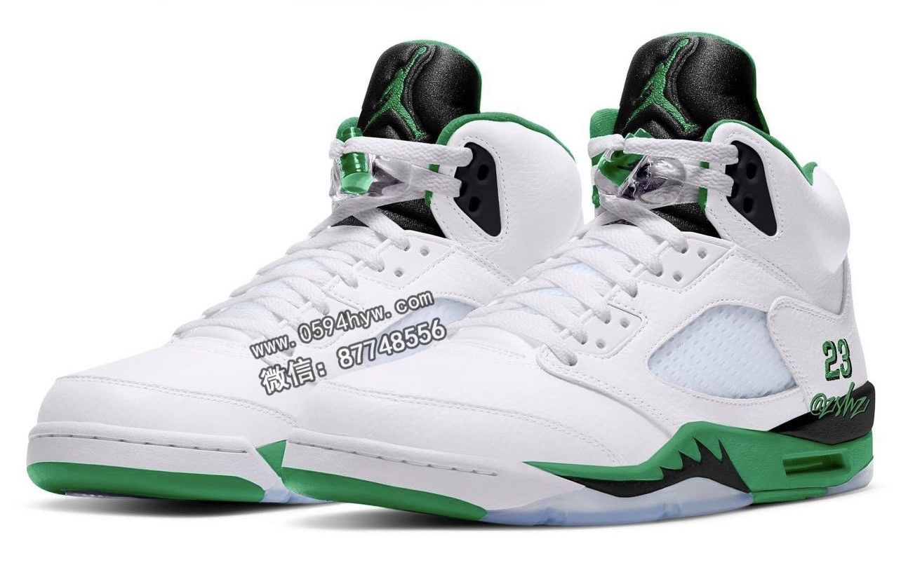 2024年春季发布的女士 Air Jordan 5 “幸运绿”鞋款