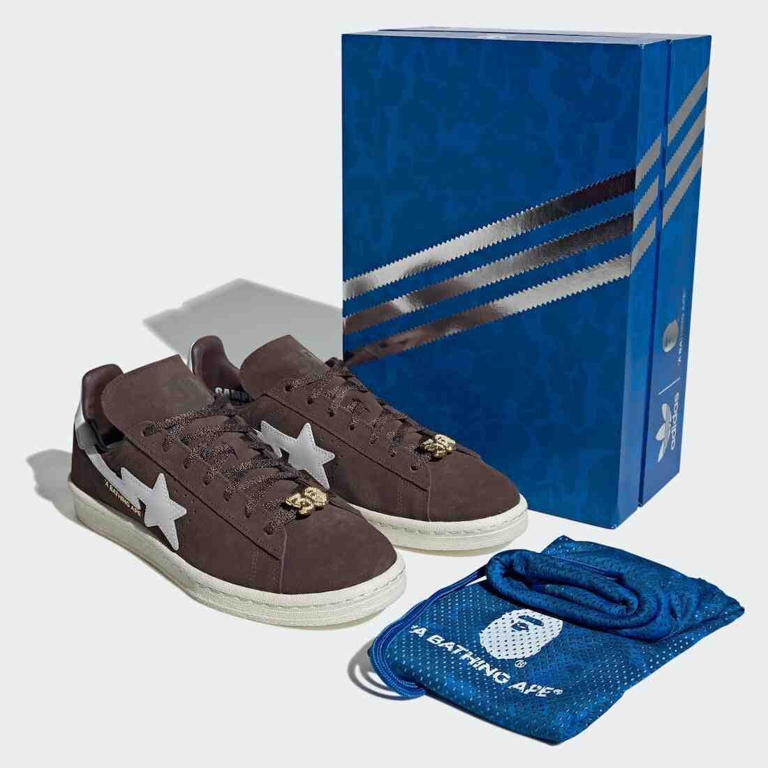 Bape adidas Campus 80s Brown Packaging