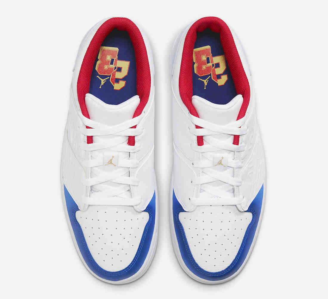 Jordan Nu Retro 1 Low White Red Blue Gold FN8903-111