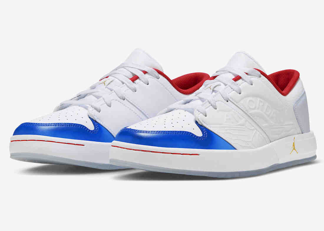 Jordan Nu Retro 1 Low White Red Blue Gold FN8903-111