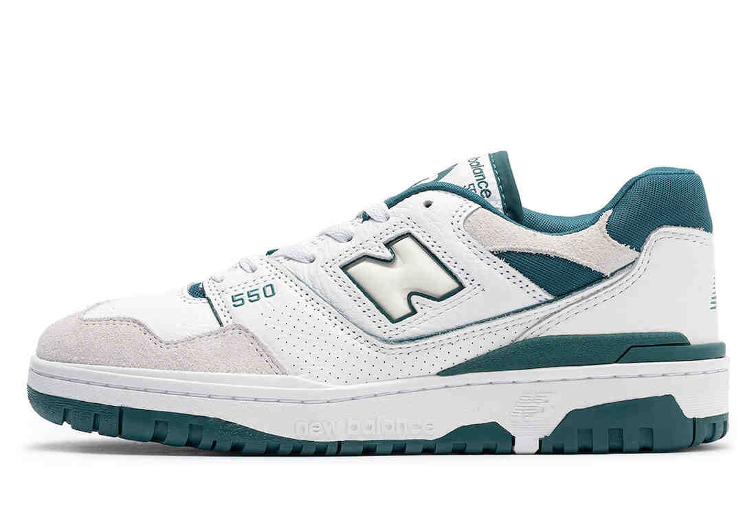 New Balance 550 White Green BB550STA