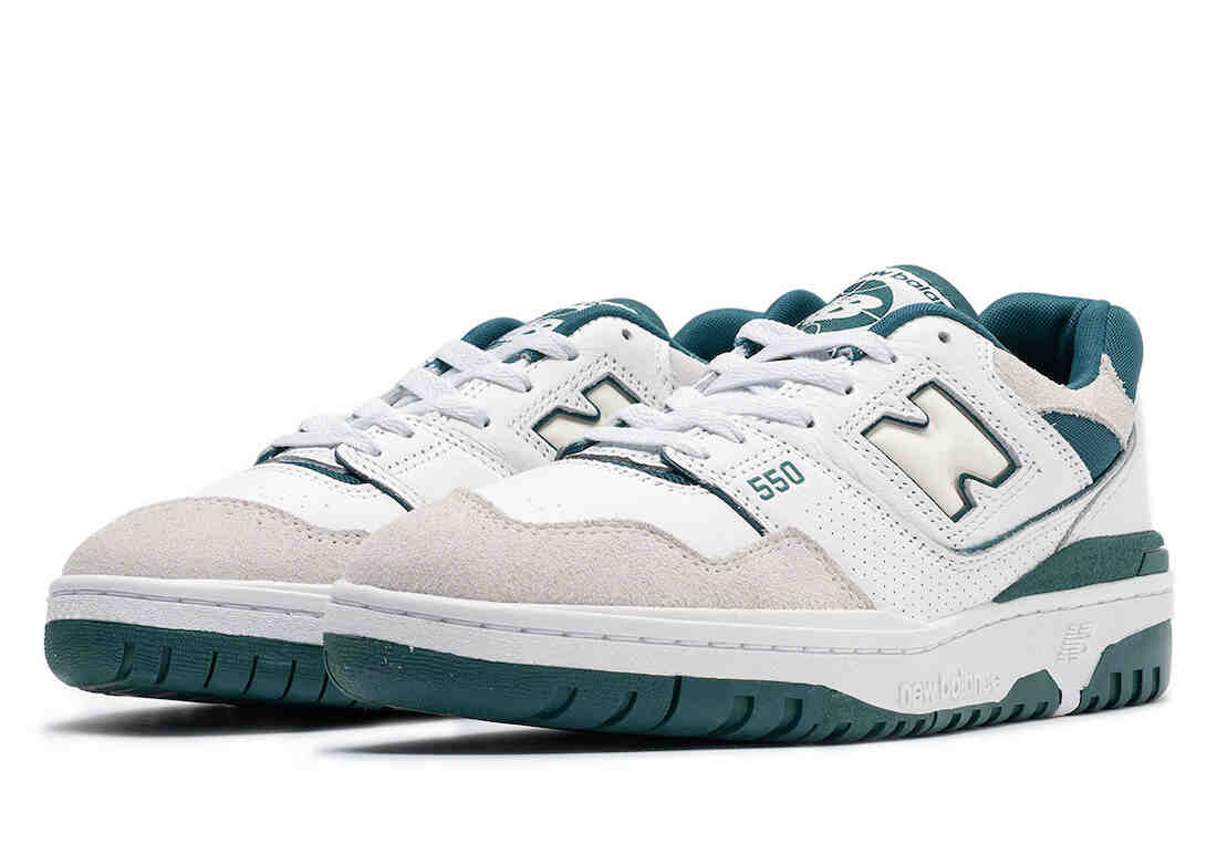 New Balance 550 White Green BB550STA