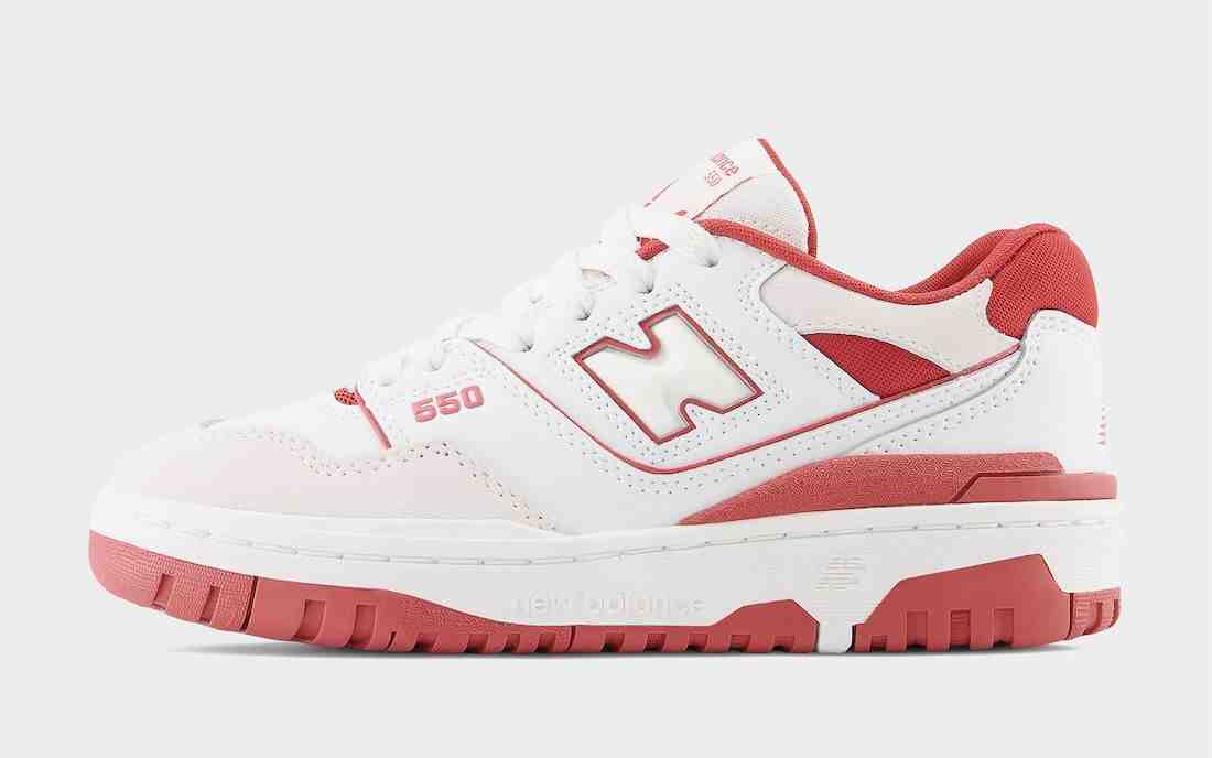 New Balance 550 White Red BB550STB