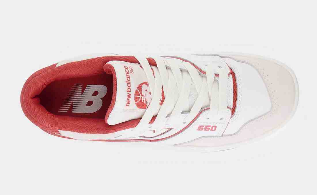 New Balance 550 White Red BB550STB