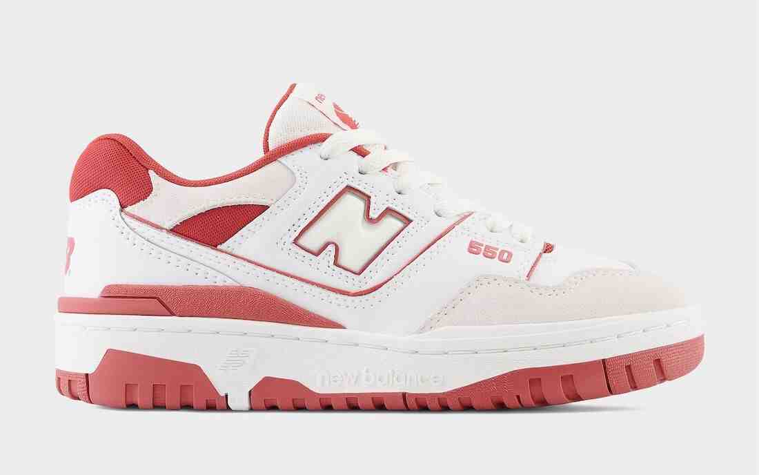 New Balance 550 White Red BB550STB