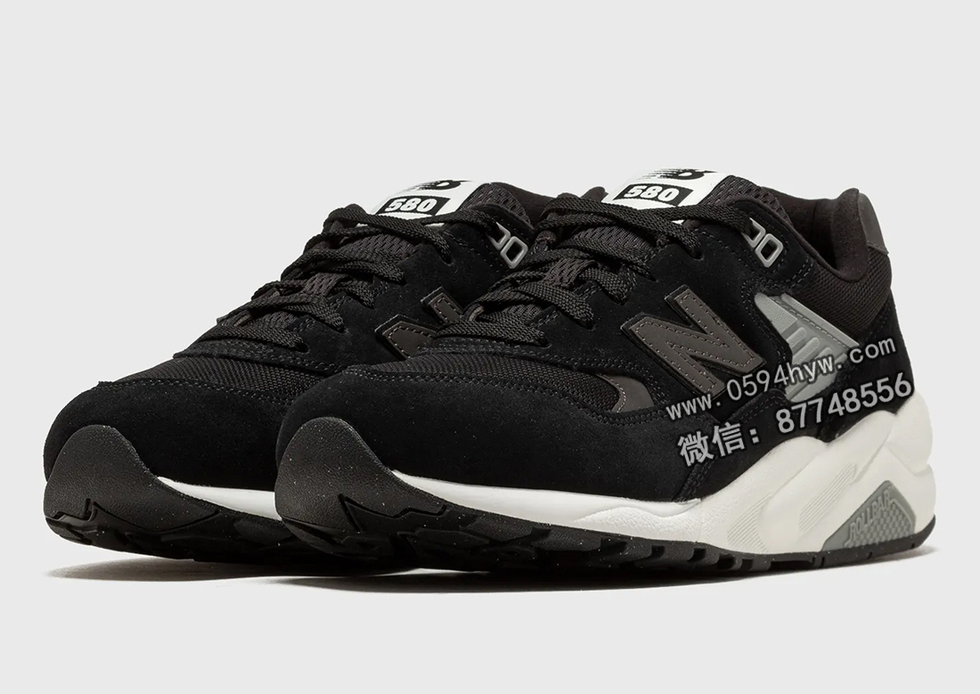 炫黑与纯白交相辉映！新款New Balance 580 以黑白两色呈现